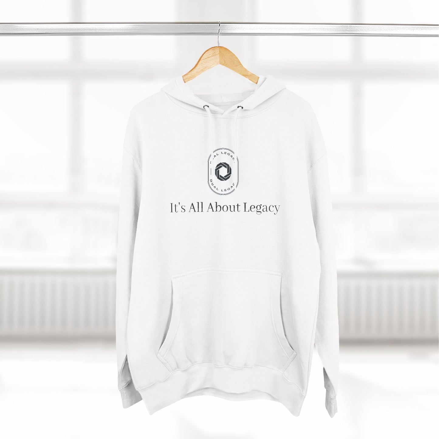 Three-Panel Fleece Hoodie